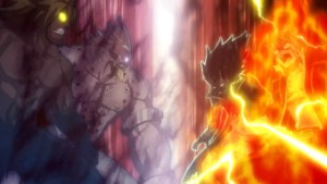 Natsu and Gajeel vs Tempester and Torafuzar ~ Tartaros