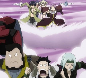 Team Natsu vs Drake, Hiroshi and Rala ~ Sun village