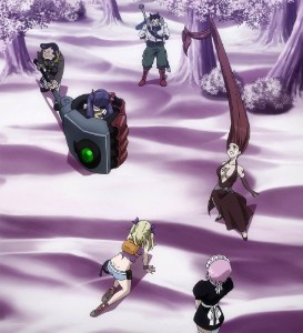 Wendy, Lucy and Flare vs Drake, Rala and Hiroshi ~ Sun village