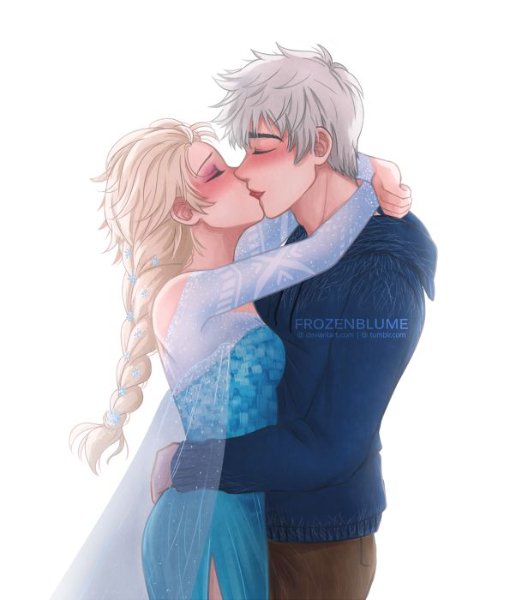 Jack Frost (Rise of the Guardians) x Elsa (Frozen)