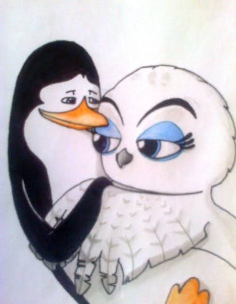 Kowalski x Eva (Penguins of Madagascar)