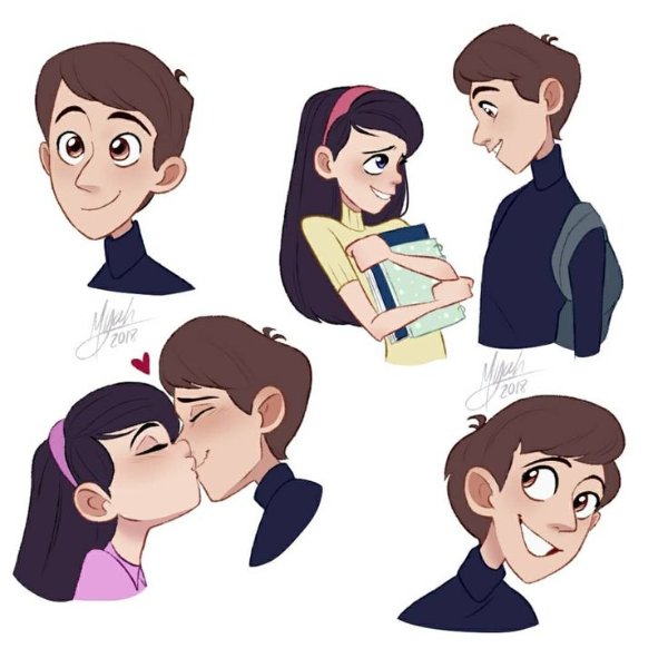 Tony x Violet (The Incredibles)