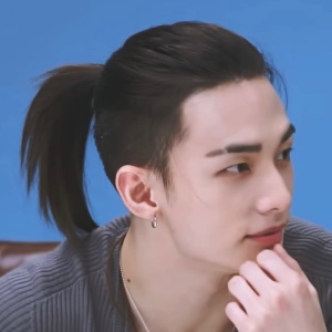 long black ponytail