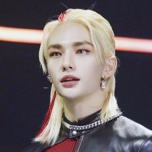 long blonde w/ red highlights