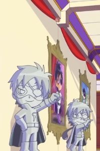Anime silver statue