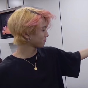 Blonde and pink