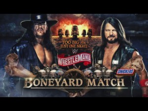 BONEYARD MATCH VS AJ STYLES WM 36 NIGHT 1 (2020)