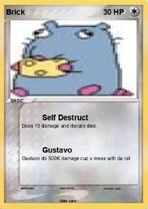 Brick the Rat Card
