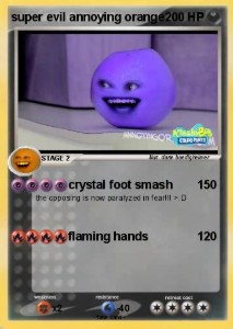 Purple Orange Card