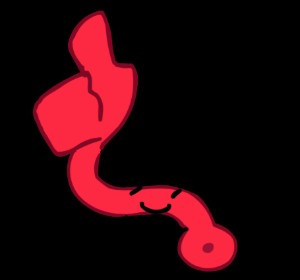 Red sticky hand