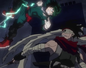 Deku, Shoto and Iida vs Stain