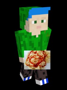 happy mit spaghetti