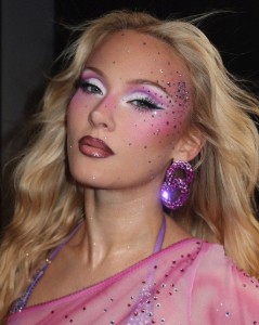 white & purple