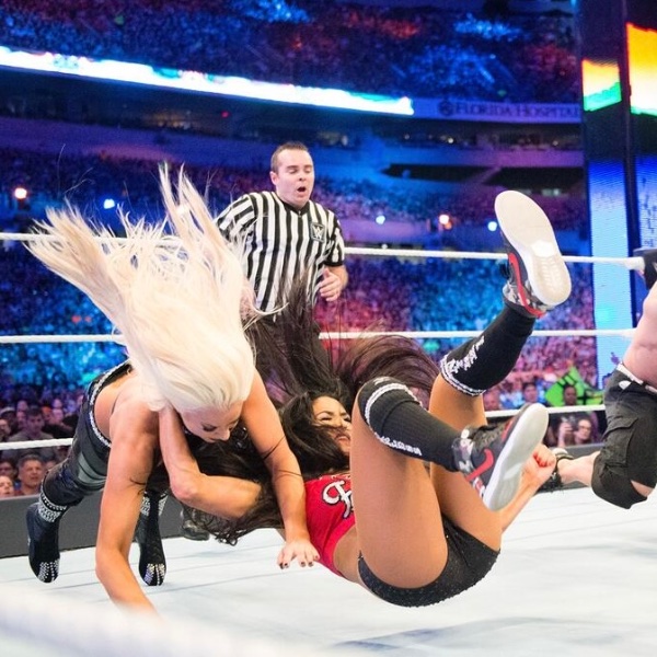 Cena & Nikki vs Miz & Maryse - WM 33