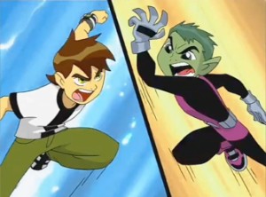 Ben 10 vs Beast boy