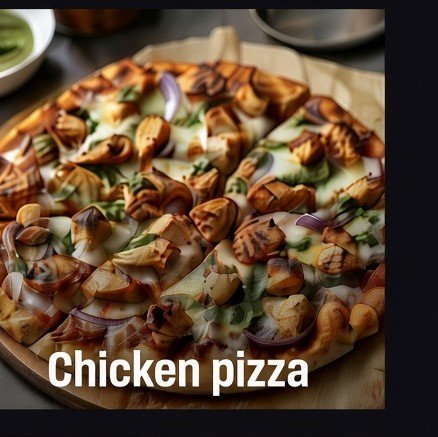 Chicken on pizza