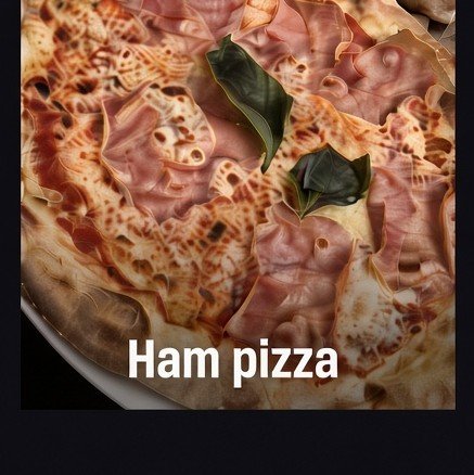 Ham on pizza