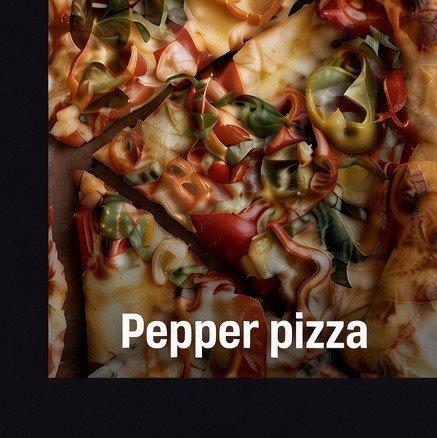 Peppers on pizza