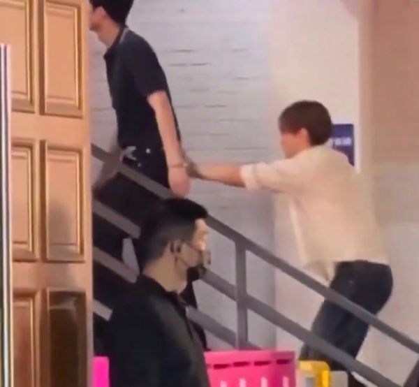 Ass grab