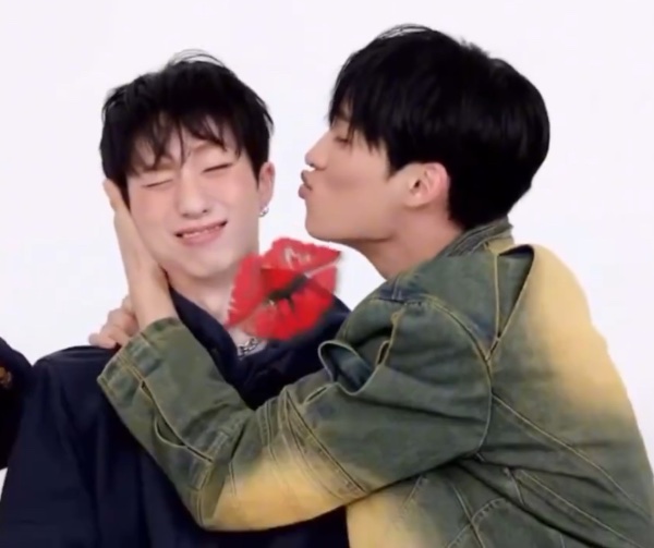 Cheek kiss