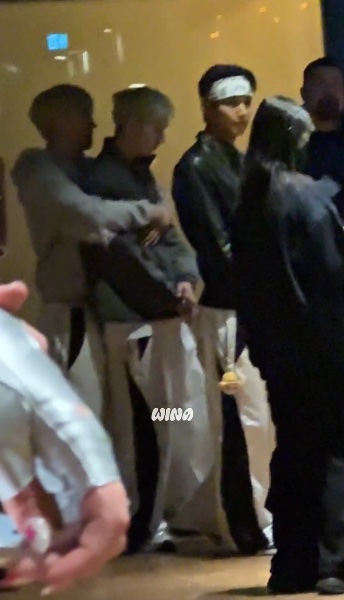 Hugging behind the scenes