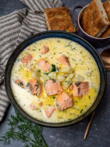 Salmon soup