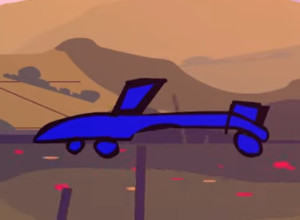 the blue ferrari