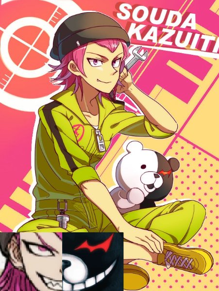 Kazuichi x Monokuma ( that explain why he survive )
