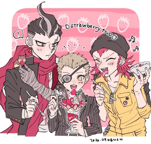 Strawberry Tower ( Kazuichi x Fuyuhiko x Gundham )