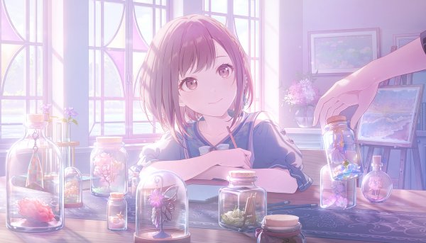 Flowers Blooming in the Indigo Sky