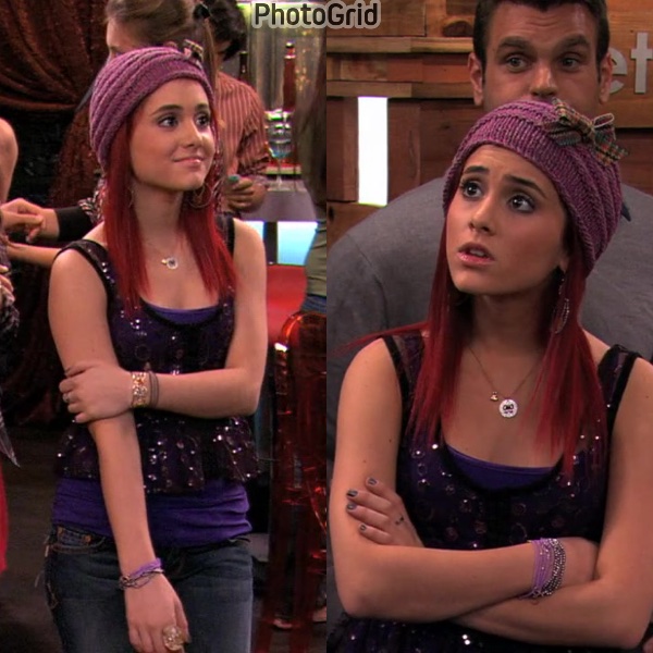 purple hat