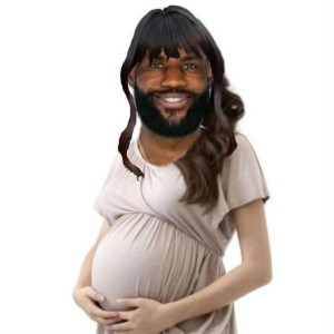 Pregnant LeBron