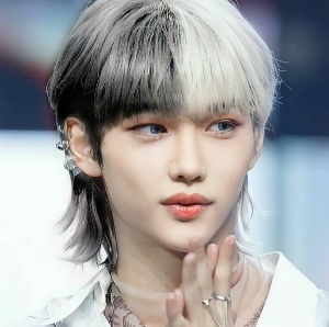 Split b&w mullet