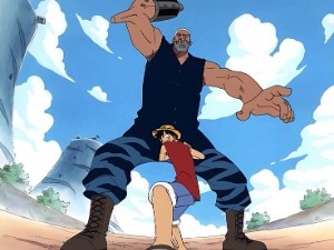 Luffy Vs captain morgan