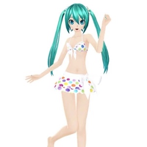 Hatsune Miku Polka Dot Bikini