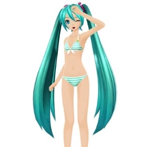 Hatsune Miku Swimwear Tan