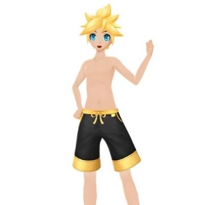 Kagamine Len Swimwear Tan