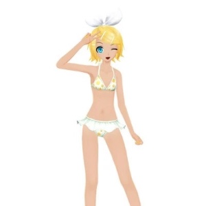 Kagamine Rin Swimwear Tan