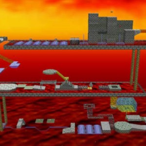 Bowser in the Fire Sea