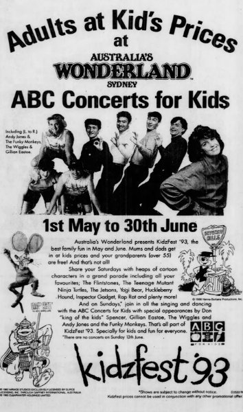 The Wiggles' Early Concerts (1991 - 1993)