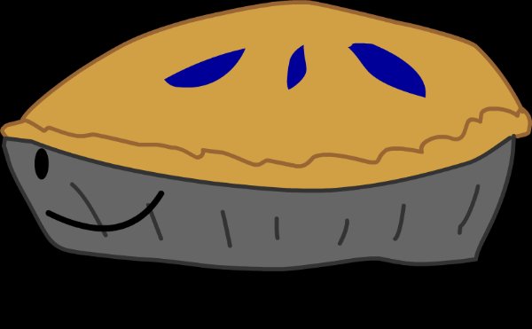 Explosive blueberry pie