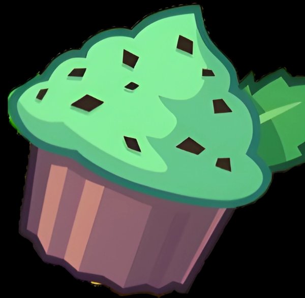 Mint cupcake