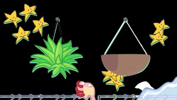 Pineapple leaves, a basket with a propeller and star stickers