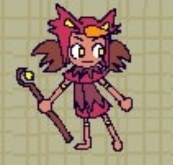 mad mew mew looking person