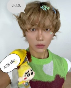Fluffy light brown with stars hairclips!!