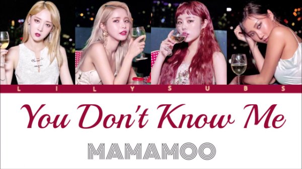 You don't know me