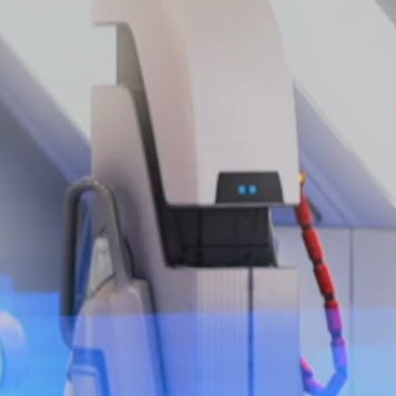Tall Curve-Headed Robot