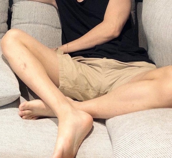 cozy on the couch thighs