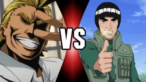 All Might Vs Might Guy