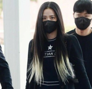 black with blonde ends